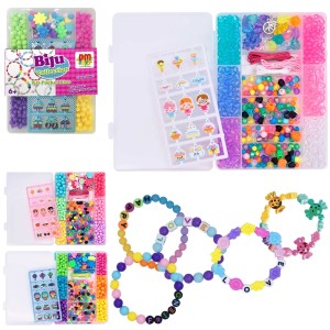 KIT BELEZA BIJUTERIA COM MICANGAS SORTIDAS KIT POCKET PLUS NO ESTOJO DMT6313