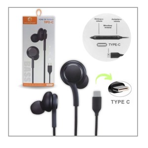 FONE DE OUVIDO HMASTON TIPO C EAR-03