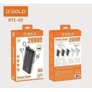 BATERIA EXTERNA ALGOLD BTE-02 20000 MAH
