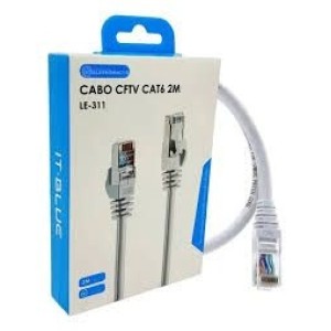 CABO DE REDE CFTV CAT6 2M IT-BLUE LE-311