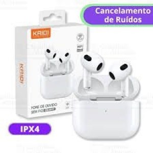 FONE DE OUVIDO BLUETOOTH IPX4 - KAIDI - KNC-5602 COM CANCELAMENTO DE RUIDOS