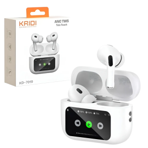 Fone De Ouvido Bluetooth V5.3 Tws Sem Fio Tela Touch Kaidi Cor Branco