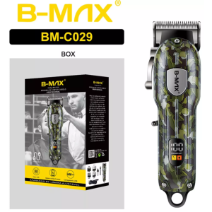 MAQUINA DE CORTAR CABELO PROFISSIONAL B-MAX BM-C029 RECARREGAVEL