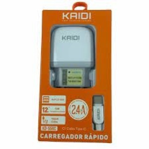 CARREGADOR KAIDI TYPE-C KD-550C