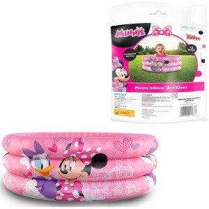 PISCINA INFLAVEL 3 ANEIS 100L MINNIE 20X86CM