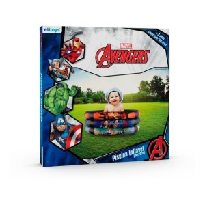 PISCINA INFLAVEL 3 ANEIS 100L AVENGERS 25X83CM