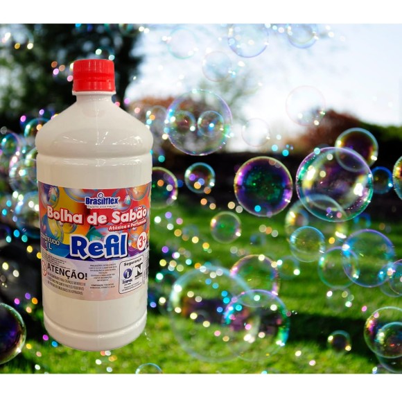 REFIL BOLHA DE SABÃO 1 LITRO BRASILFLEX