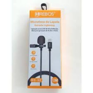MICROFONE DE LAPELA LIGHTNING HS-32