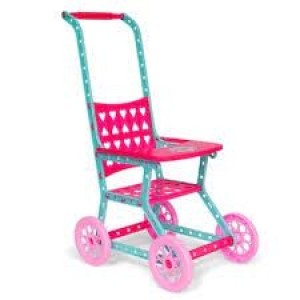 CARRINHO DE BONECA DE PLASTICO INFANTIL DOBRAVEL