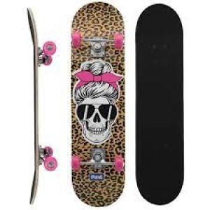 SKATE COM SHAPE DE MADEIRA LIXA + TRUCK DE ALUMINIO E RODA PVC STREME FUNS A UNIDADE
