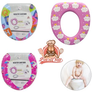 ASSENTO REDUTOR SANITARIO INFANTIL ESTAMPAS SORTIDAS MENINA 28,5X27CM