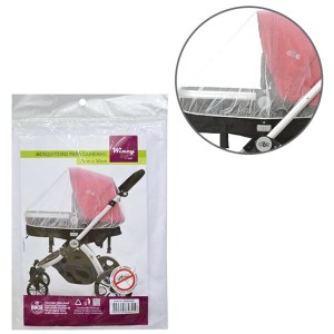 MOSQUITEIRO DE POLIESTER PARA CARRINHO DE BEBE 75X50CM