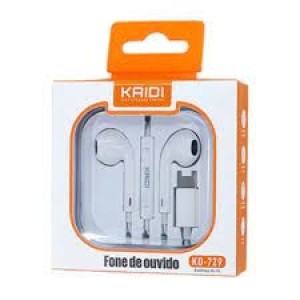 FONE DE OUVIDO TIPO C KAIDI KD-729