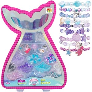 KIT BELEZA / BIJUTERIA INFANTIL COM MICANGAS SORTIDAS KIT POCKET SEREIA