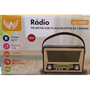 CAIXA DE SOM AM/FM USB LTOMEX AD-8966