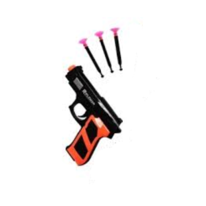 PISTOLA / REVOLVER LANCA DARDO VENTOSA COM 3 DARDOS TK-AB2647