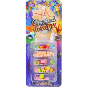 KIT BELEZA / BIJUTERIA INFANTIL COM 91 MICANGAS COLORS DIY BEADS JEWELRY