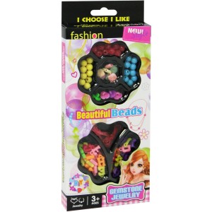 KIT BELEZA / BIJUTERIA INFANTIL COM 70 MICANGAS COLORS BEAUTIFUL BEADS
