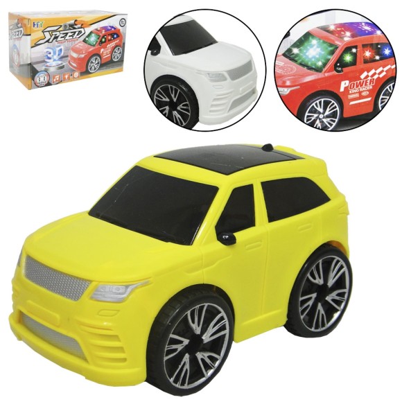 CARRO BATE E VOLTA SPEED COM SOM E LUZ 3D COLORS A PILHA