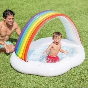 PISCINA INFANTIL INTEX ARCO IRIS NUVEM 82L