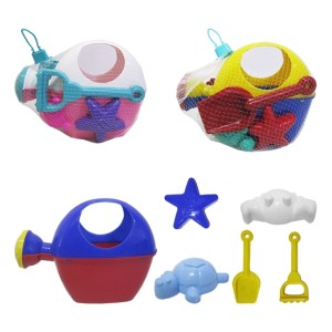 REGADOR DE PRAIA COM PA E ACESSORIOS 6 PECAS COLORS NA REDE